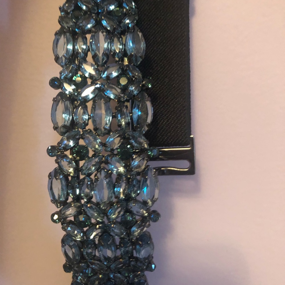 Elegant BCBG Max Azria sapphire jewelled belt